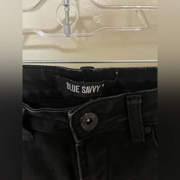 ✨Blue Savvy Black Denim Jeans Size 6 - Picture 4 of 6